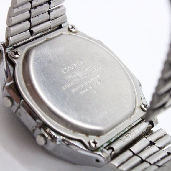 Casio A168 Module 3298 Dual Time Alarm Chrono Vintage Rare Wrist Watch Illuminat - Picture 7 of 7